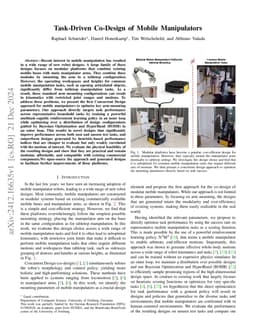Task-Driven Co-Design of Mobile Manipulators