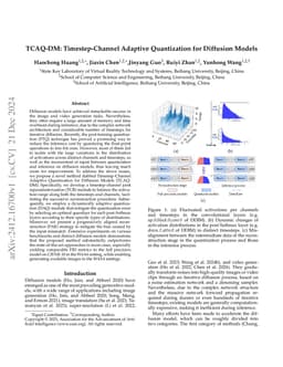 TCAQ-DM: Timestep-Channel Adaptive Quantization for Diffusion Models