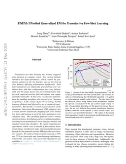 UNEM: UNrolled Generalized EM for Transductive Few-Shot Learning