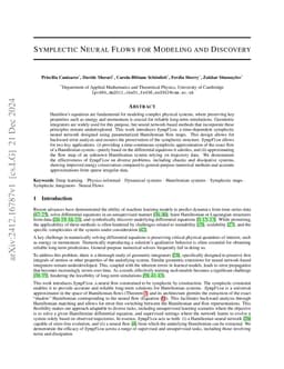 Symplectic Neural Flows for Modeling and Discovery