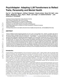 PsychAdapter: Adapting LLM Transformers to Reflect Traits, Personality and Mental Health