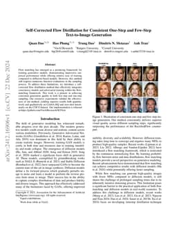 Self-Corrected Flow Distillation for Consistent One-Step and Few-Step Text-to-Image Generation