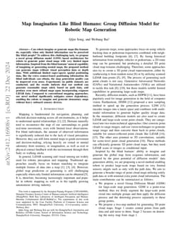 Map Imagination Like Blind Humans: Group Diffusion Model for Robotic Map Generation