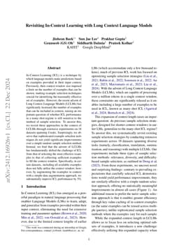 Revisiting In-Context Learning with Long Context Language Models