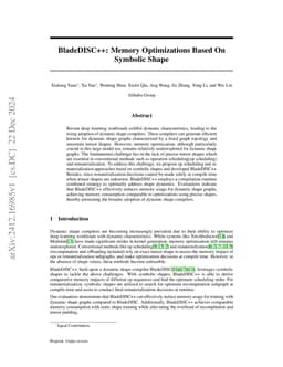 BladeDISC++: Memory Optimizations Based On Symbolic Shape