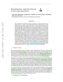 GraphAgent: Agentic Graph Language Assistant