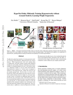 HyperNet Fields: Efficiently Training Hypernetworks without Ground Truth
  by Learning Weight Trajectories