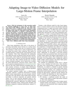 Adapting Image-to-Video Diffusion Models for Large-Motion Frame Interpolation