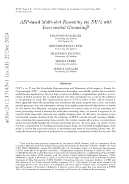 ASP-based Multi-shot Reasoning via DLV2 with Incremental Grounding