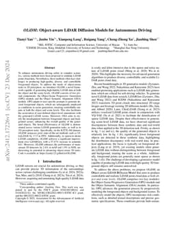 OLiDM: Object-aware LiDAR Diffusion Models for Autonomous Driving