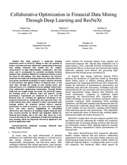 Collaborative Optimization in Financial Data Mining Through Deep
  Learning and ResNeXt