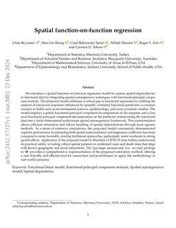 Spatial function-on-function regression