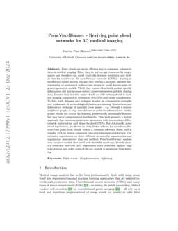 PointVoxelFormer -- Reviving point cloud networks for 3D medical imaging