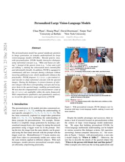 Personalized Large Vision-Language Models