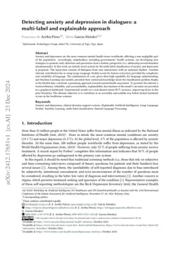 Detecting anxiety and depression in dialogues: a multi-label and
  explainable approach