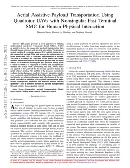 Aerial Assistive Payload Transportation Using Quadrotor UAVs with
  Nonsingular Fast Terminal SMC for Human Physical Interaction