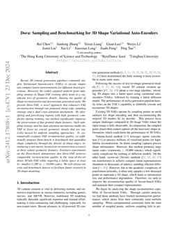 Dora: Sampling and Benchmarking for 3D Shape Variational Auto-Encoders