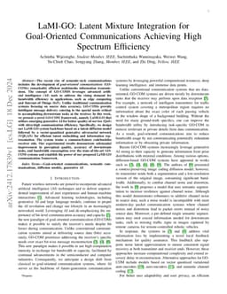 LaMI-GO: Latent Mixture Integration for Goal-Oriented Communications
  Achieving High Spectrum Efficiency