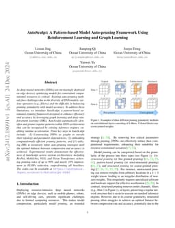 AutoSculpt: A Pattern-based Model Auto-pruning Framework Using
  Reinforcement Learning and Graph Learning