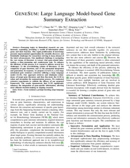GeneSUM: Large Language Model-based Gene Summary Extraction