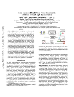 Semi-supervised Credit Card Fraud Detection via Attribute-Driven Graph
  Representation