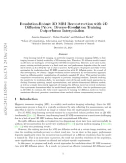 Resolution-Robust 3D MRI Reconstruction with 2D Diffusion Priors:
  Diverse-Resolution Training Outperforms Interpolation