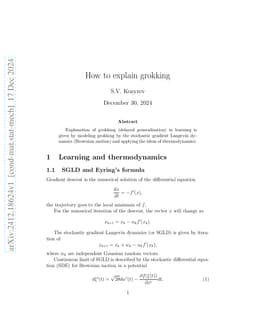 How to explain grokking