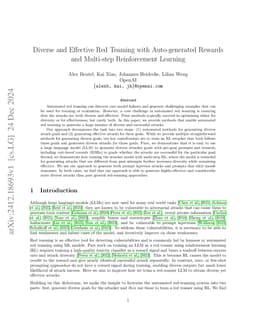 Diverse and Effective Red Teaming with Auto-generated Rewards and
  Multi-step Reinforcement Learning