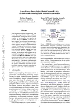 PRISM: Efficient Long-Range Reasoning With Short-Context LLMs