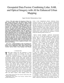 Geospatial Data Fusion: Combining Lidar, SAR, and Optical Imagery with
  AI for Enhanced Urban Mapping