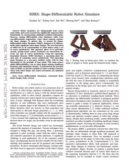 SDRS: Shape-Differentiable Robot Simulator