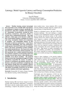 Latenrgy: Model Agnostic Latency and Energy Consumption Prediction for
  Binary Classifiers