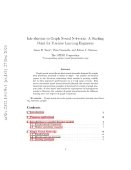 Introduction to Graph Neural Networks: A Starting Point for Machine
  Learning Engineers