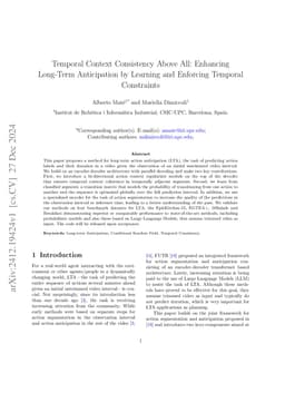 Temporal Context Consistency Above All: Enhancing Long-Term Anticipation
  by Learning and Enforcing Temporal Constraints