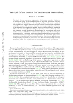 Reduced Order Models and Conditional Expectation -- Analysing Parametric Low-Order Approximations