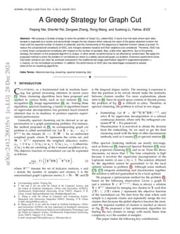 A Greedy Strategy for Graph Cut