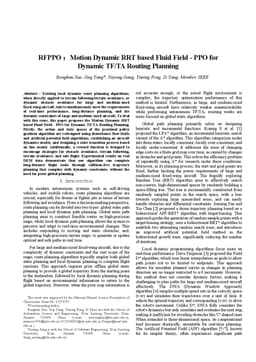 RFPPO: Motion Dynamic RRT based Fluid Field - PPO for Dynamic TF/TA Routing Planning