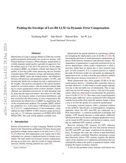 Pushing the Envelope of Low-Bit LLM via Dynamic Error Compensation
