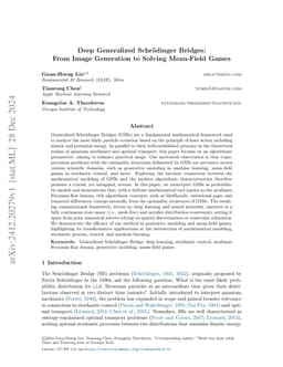 Deep Generalized Schr\"odinger Bridges: From Image Generation to Solving Mean-Field Games