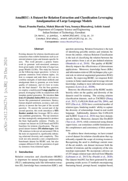 AmalREC: A Dataset for Relation Extraction and Classification Leveraging Amalgamation of Large Language Models