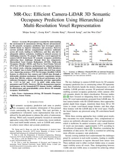 MR-Occ: Efficient Camera-LiDAR 3D Semantic Occupancy Prediction Using Hierarchical Multi-Resolution Voxel Representation