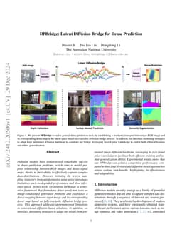 DPBridge: Latent Diffusion Bridge for Dense Prediction
