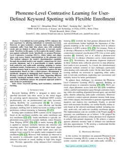 Phoneme-Level Contrastive Learning for User-Defined Keyword Spotting with Flexible Enrollment