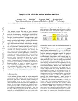 Length-Aware DETR for Robust Moment Retrieval