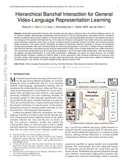 Hierarchical Banzhaf Interaction for General Video-Language Representation Learning