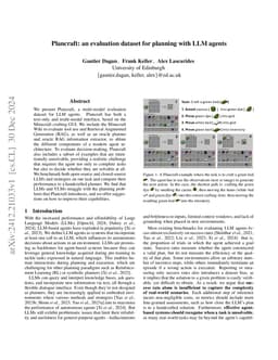 Plancraft: an evaluation dataset for planning with LLM agents