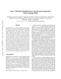 Vinci: A Real-time Embodied Smart Assistant based on Egocentric Vision-Language Model