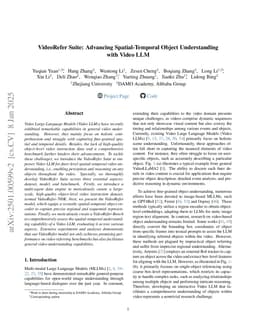 VideoRefer Suite: Advancing Spatial-Temporal Object Understanding with Video LLM