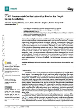 IGAF: Incremental Guided Attention Fusion for Depth Super-Resolution
