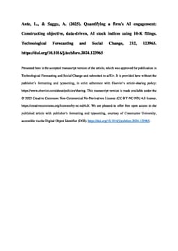 Quantifying A Firm's AI Engagement: Constructing Objective, Data-Driven, AI Stock Indices Using 10-K Filings